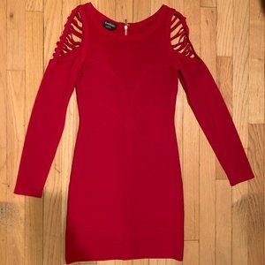 Bebe Bodycon Red Dress